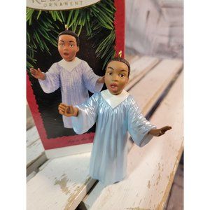 Hallmark Joy to the world 1995 choir boy xmas orna